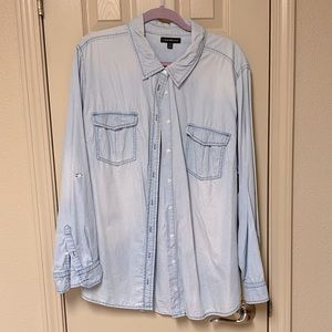 Lane Bryant Denim Button Down